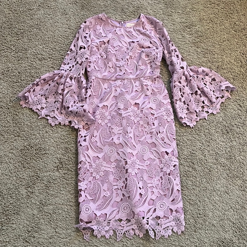 Lavender lace dress